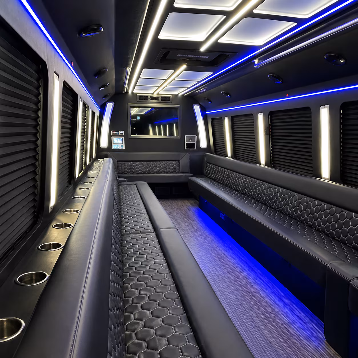 boynton beach party bus rental interior